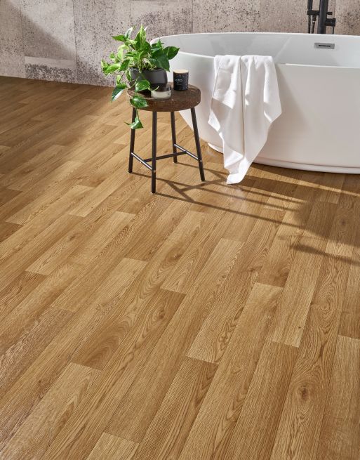 Contemporary vinyl flooring display